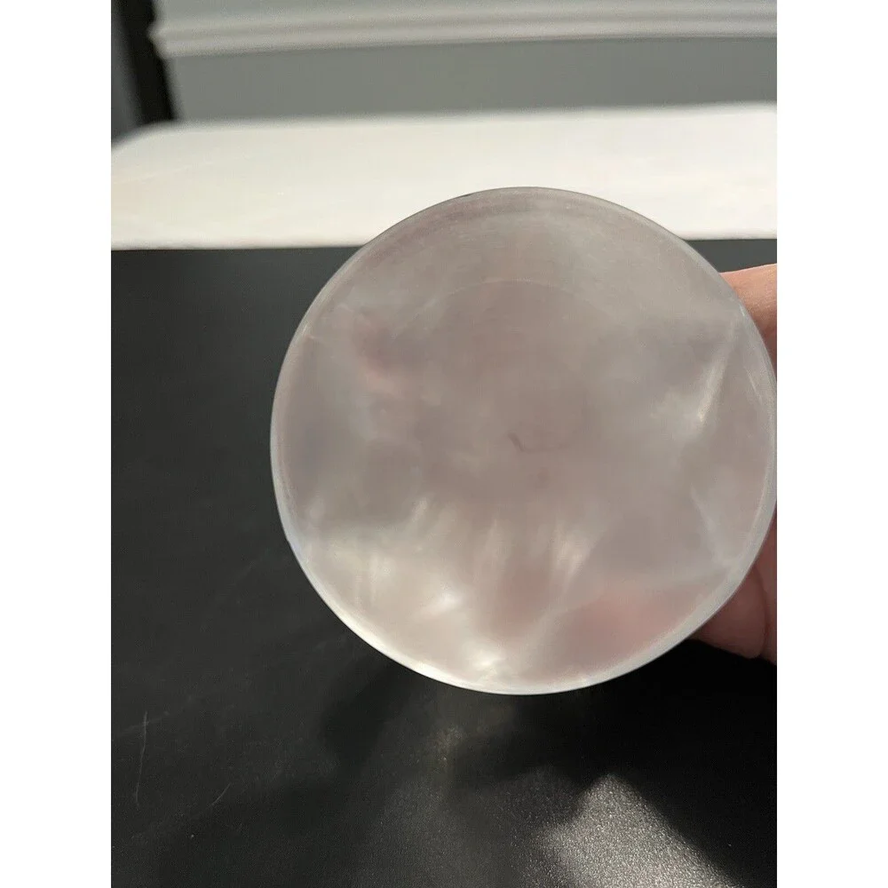 Crystal Glass Baby Elephant Trunk Up Sitting on a  Star Figurine Paperweight